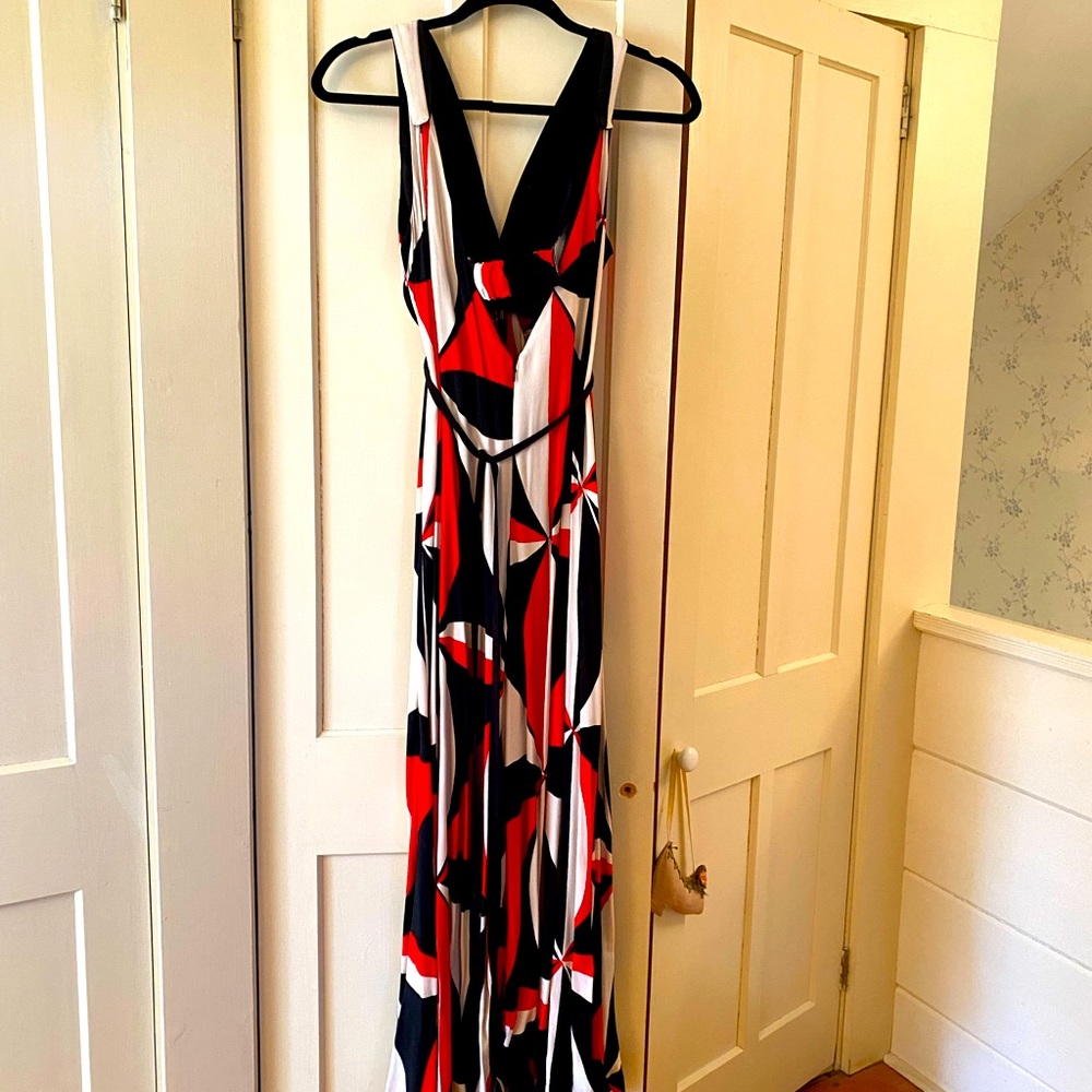 Super fun Anthropologie wide leg dress/jumpsuit. Worn once. Size 6-8